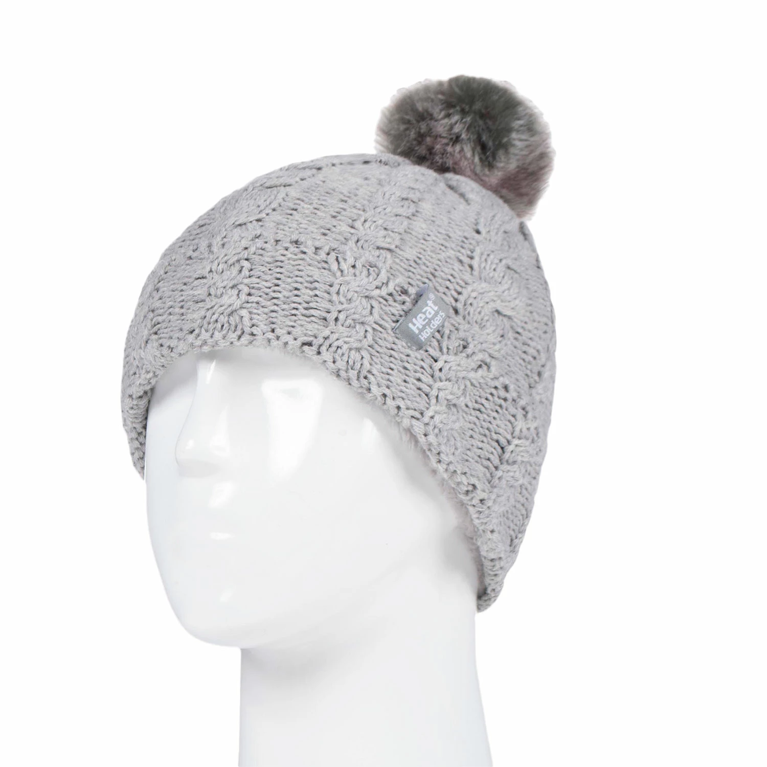 Heat Holders Girls' Glacier Peak Cable Pom Beanie 3 Heat Holders Girls' Glacier Peak Cable Pom Beanie