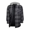 Canyon Guide Men's Quilted Snap-Front Flannel With Fleece Hood -Big 5 Sporting Goods store 4200 15411 3747 043 zoom 02