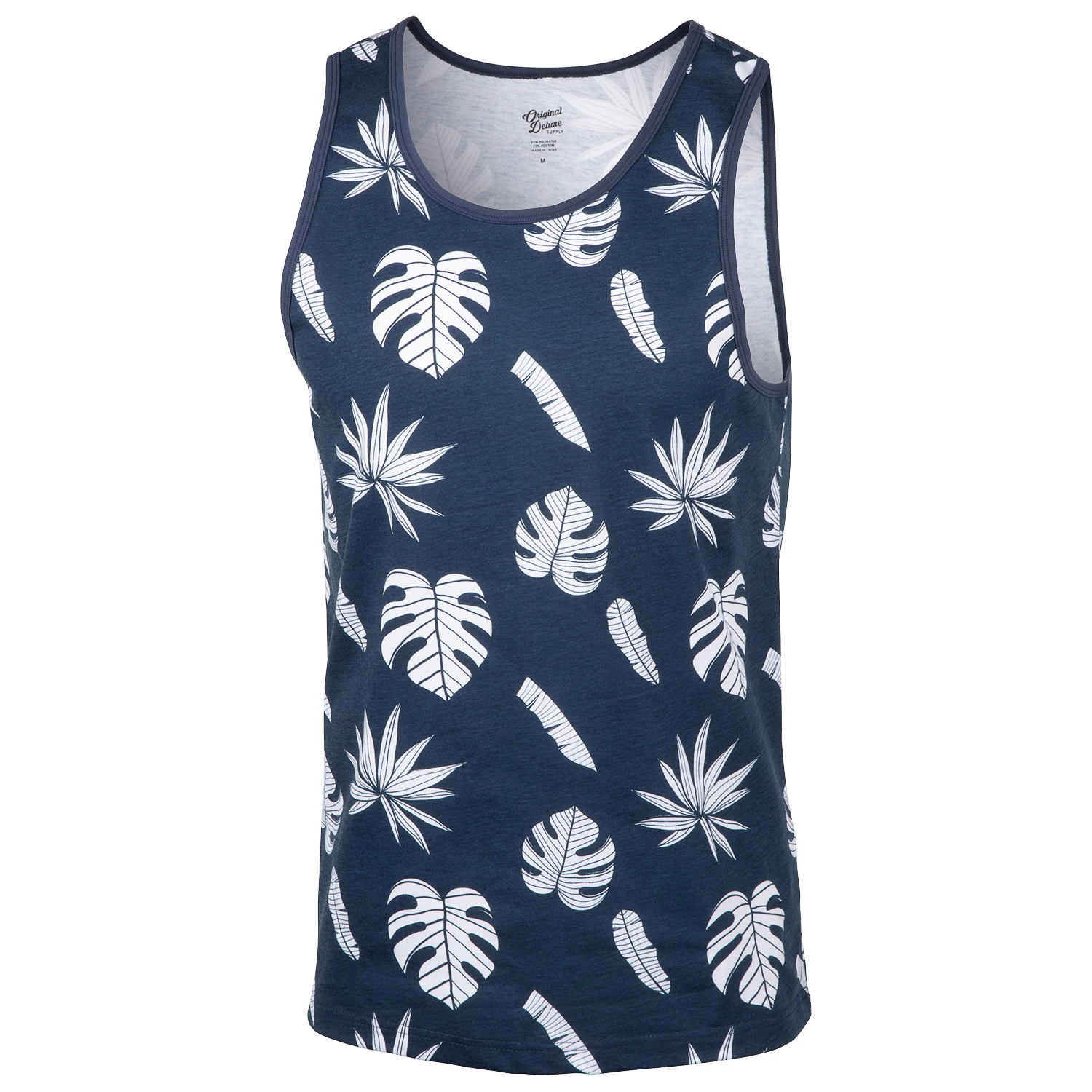 Original Deluxe Men's All Over Palm Tank Top 3 Original Deluxe Men's All Over Palm Tank Top