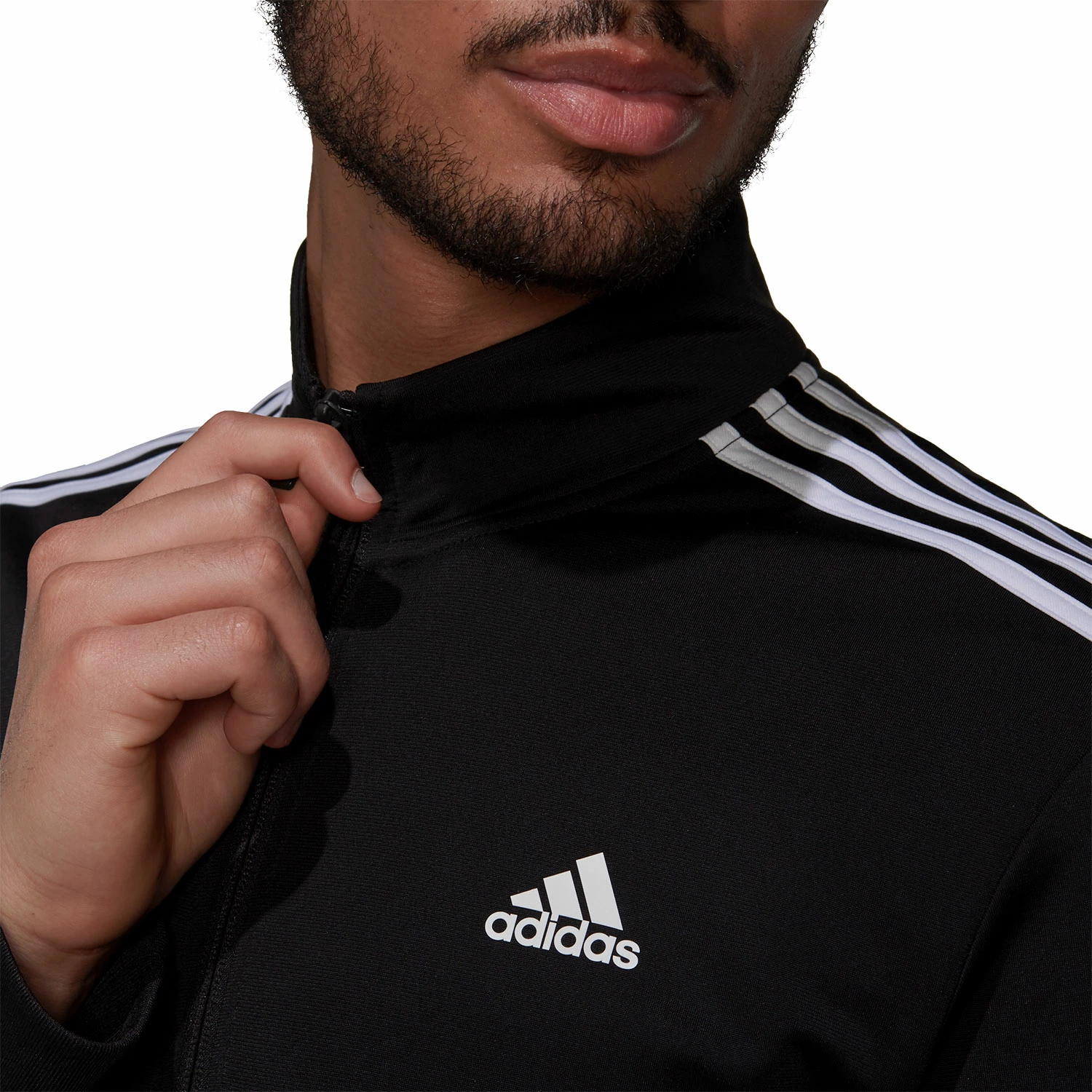 Adidas Men's Essential Tricot 3S Jacket 4 Adidas Men's Essential Tricot 3S Jacket - Image 2
