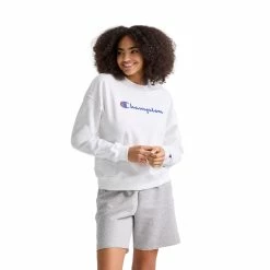Champion Women's Powerblend Relaxed Crew Fleece Sweater