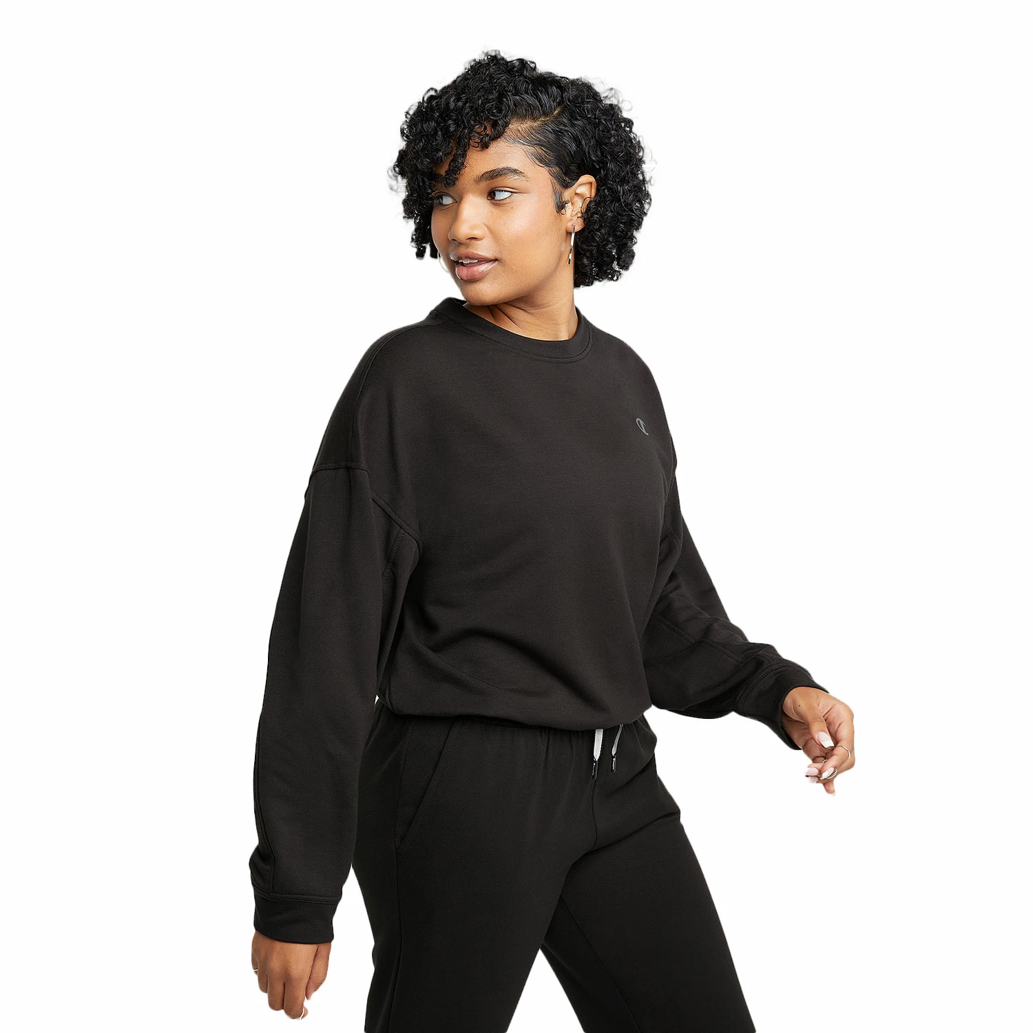 Champion Women's Soft Touch Long-Sleeve Crew Fleece Top 4 Champion Women's Soft Touch Long-Sleeve Crew Fleece Top - Image 2