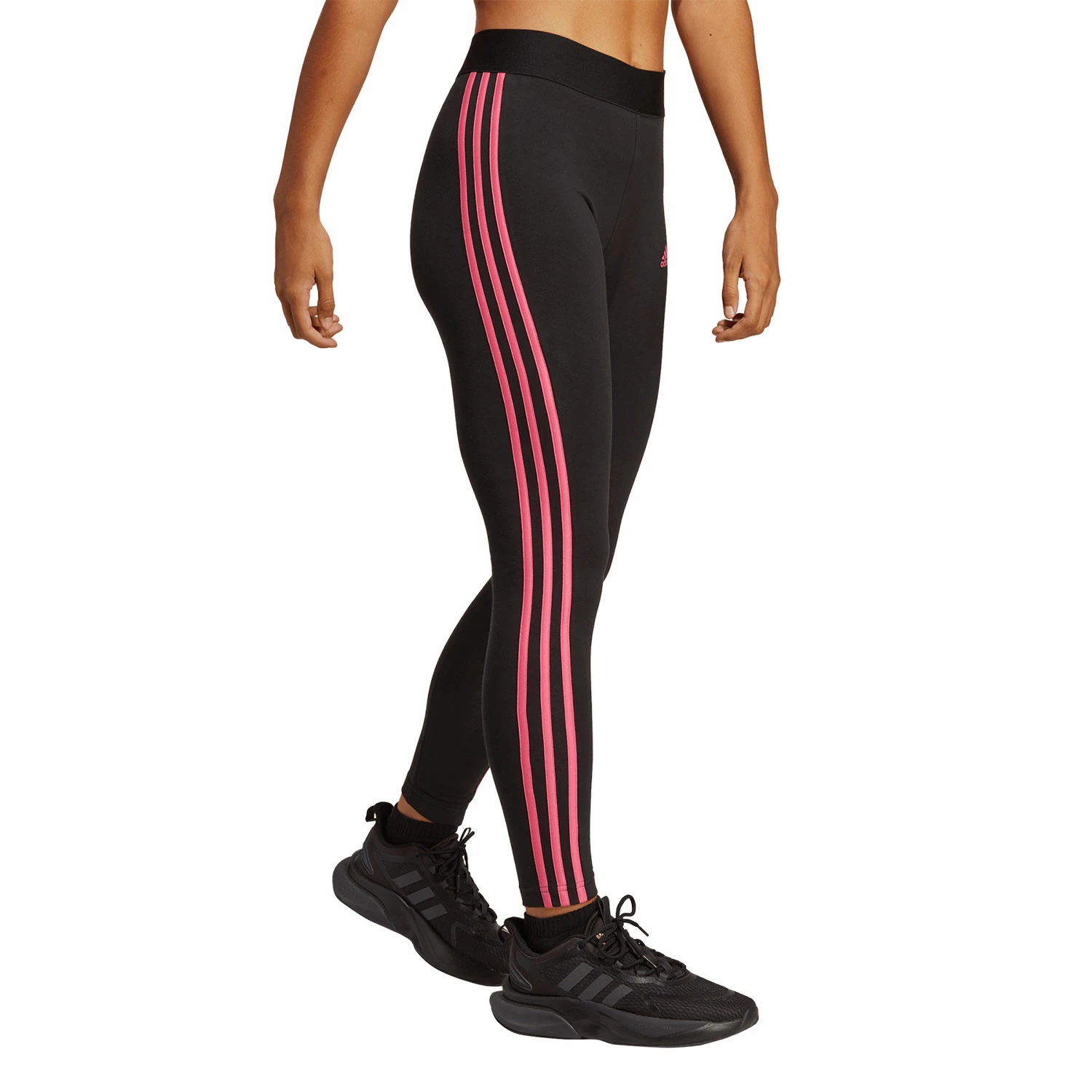 Adidas Women's Essential 3-Stripe Leggings 4 Adidas Women's Essential 3-Stripe Leggings - Image 2