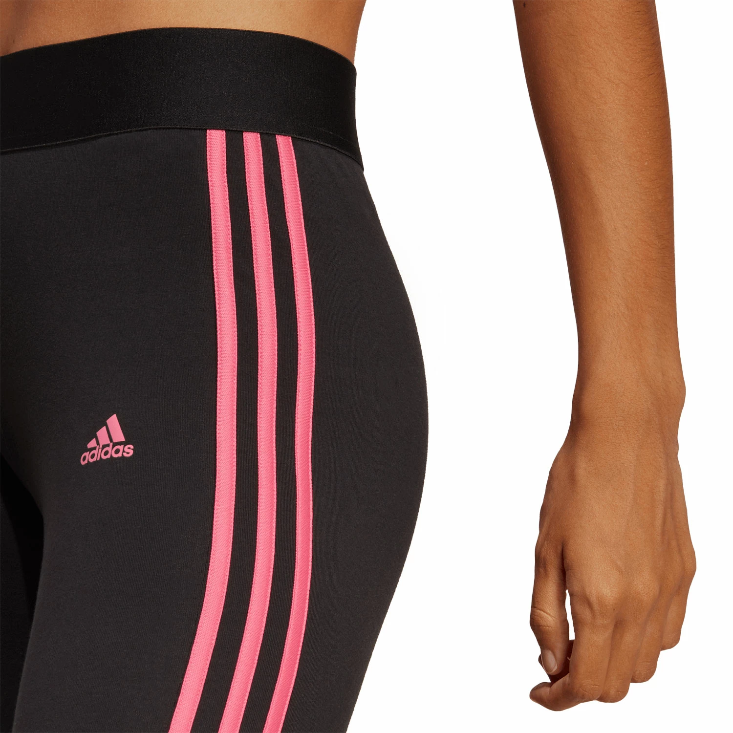Adidas Women's Essential 3-Stripe Leggings 5 Adidas Women's Essential 3-Stripe Leggings - Image 3