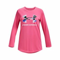 Under Armour Girls' Camo Long-Sleeve Tee
