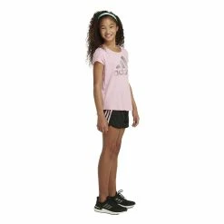 Adidas Girls' Gradient 3-Stripe Mesh Shorts -Big 5 Sporting Goods store 4735 15567 4370 897 zoom 50