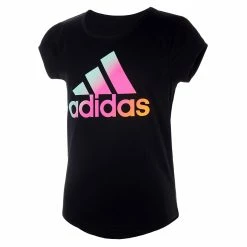 Adidas Girls' Rainbow Foil T-Shirt